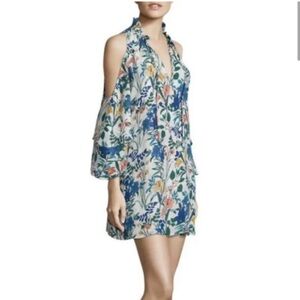 Parker Anastasia Woman's Floral Cold Shoulder Dress